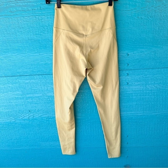 Girlfriend Collective High Rise Compression Leggings Chartreuse FULL LENGTH - Picture 5 of 6